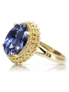 14 Karat Gelbgold Alexandrit Ring Vintage Handwerk vrc068y